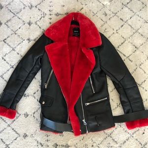 bershka red jacket